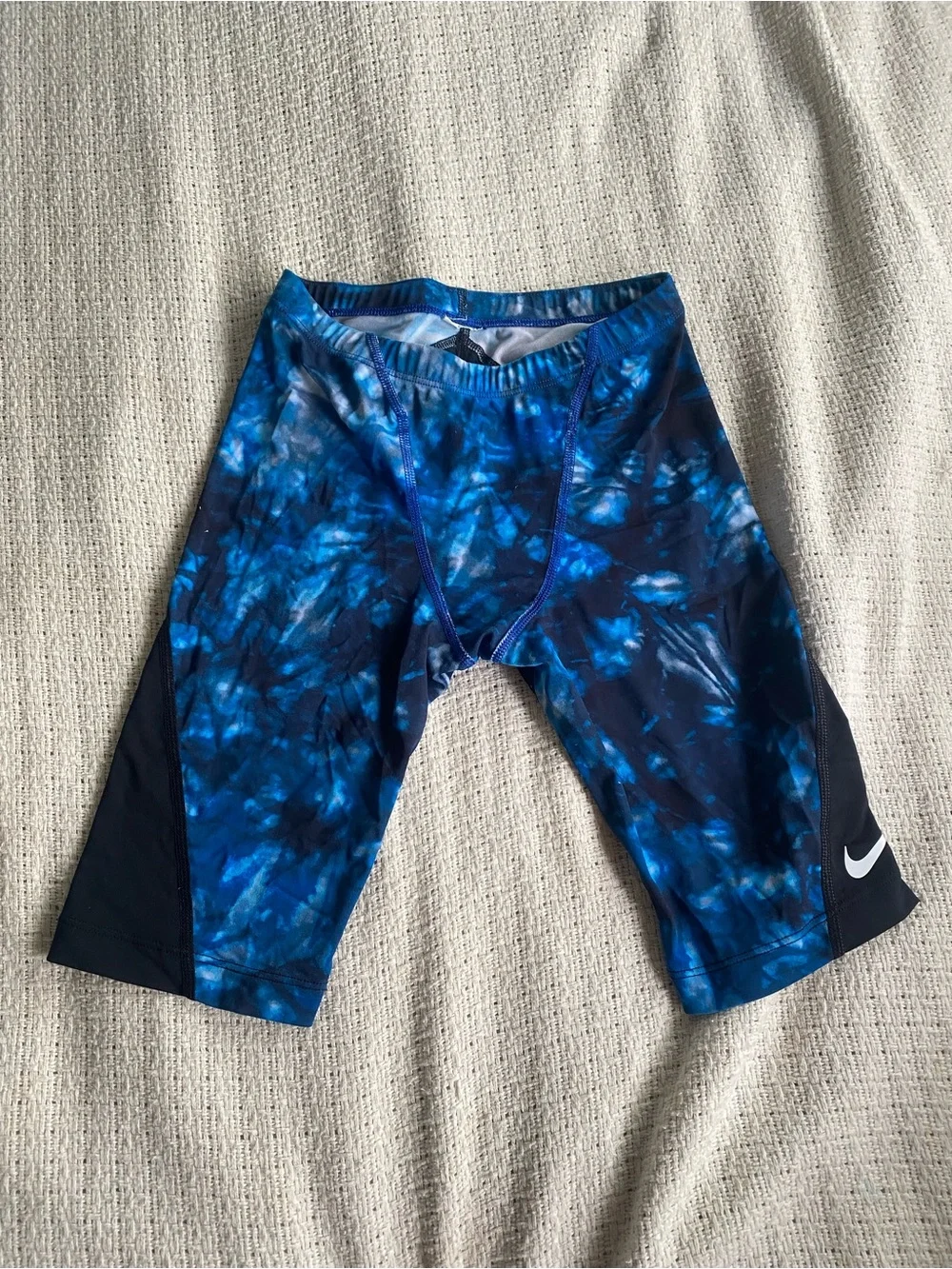 Nike Hydrastrong Men’s Blue Tie-Dye Swim Jammers sz 30